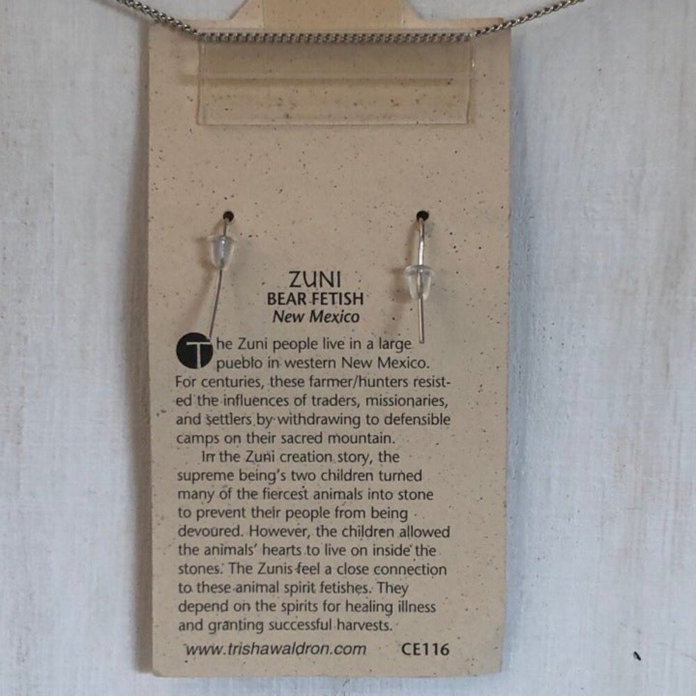 Trisha Waldron Bear Dangle Earrings NOC - Picture 3 of 5